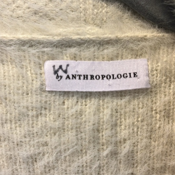 Anthropologie Fuzzy Printed Sweater with Oversized Sleeves - Picture 4 of 7